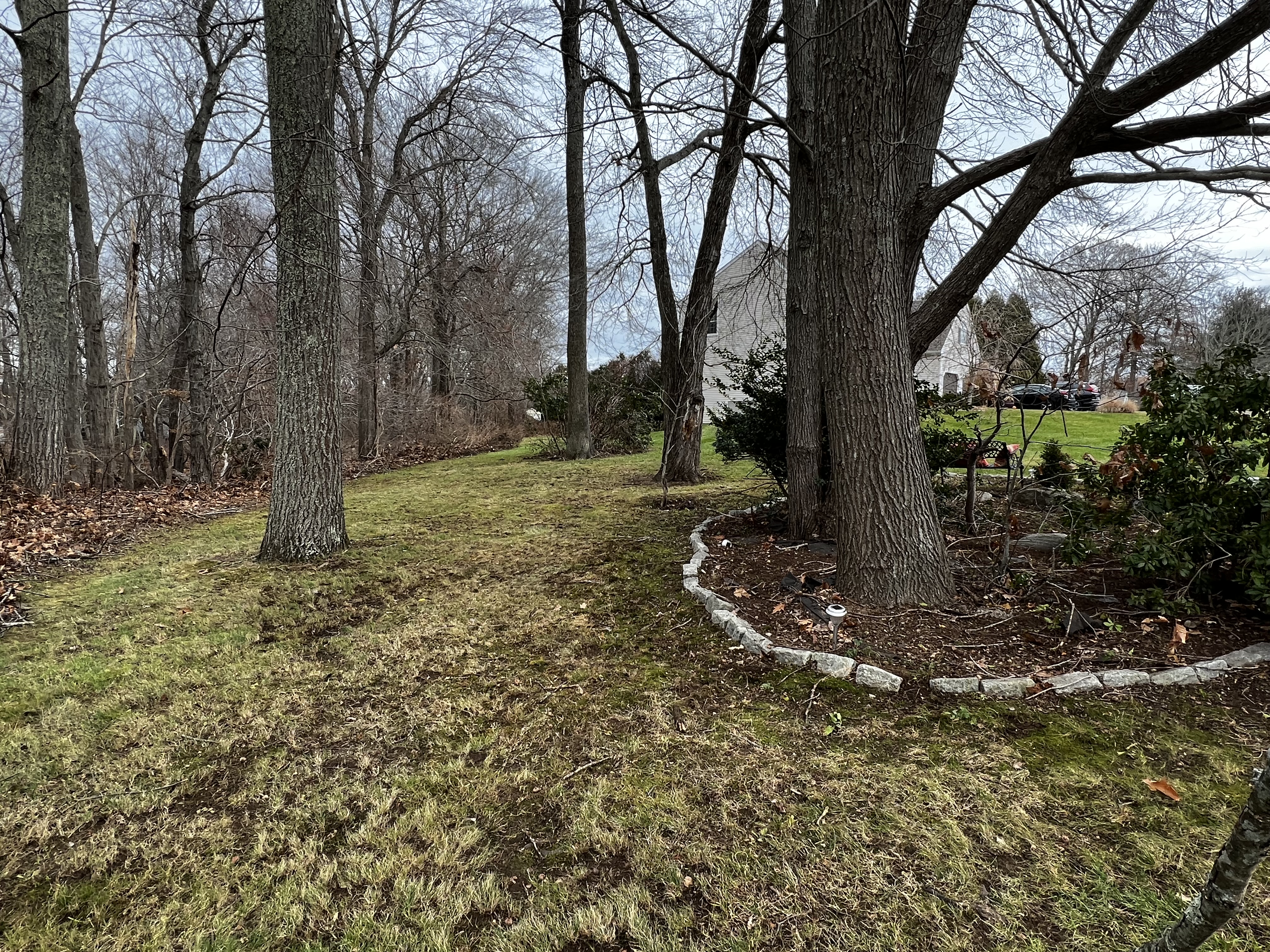 Fall cleanup after photo in Lisbon CT